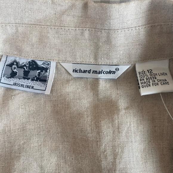 richard malcolm New Size 12/14 Pure Irish Linen Sleeveless Top and Maxi Skirt - Picture 5 of 15